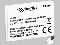 simvalley MOBILE Reserve-Akku für Mini-Handy Pico "RX-80 V1"