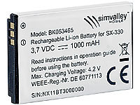 simvalley MOBILE Dual-SIM Multimedia-Handy SX-330 KOMPLETTSET