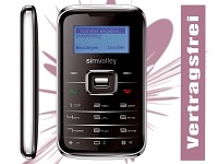 simvalley MOBILE Mini-Handy RX-180 "Pico INOX BLACK" VERTRAGSFREI