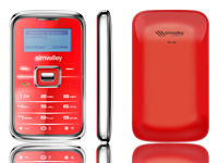 simvalley MOBILE Mini-Handy RX-180 "Pico INOX RED" (refurbished)