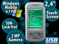 simvalley MOBILE Smartphone XP-25 mit Windows Mobile 6.1 VERTRAGSFREI