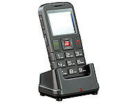 simvalley MOBILE Bequeme Tisch-Ladestation für Notruf-Handy "XL-959"; Dual-SIM-Outdoor-Handys 