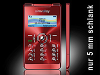 simvalley MOBILE Mini-Handy RX-380 "Pico X-SLIM RED"