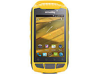 simvalley MOBILE Outdoor-Smartphone SPT-800 DC, Android 4.0, gelb
