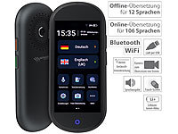 simvalley MOBILE Mobiler Echtzeit-Sprachübersetzer, 106 Sprachen, Touchscreen, 4G, WLAN